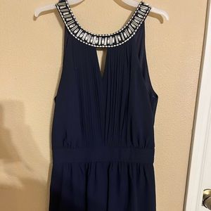 Navy Blue Dressy Romper